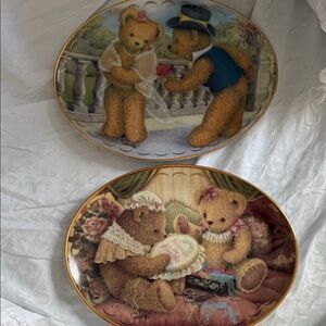Friends are Fur-ever Decorative Teddy Bear Plates
